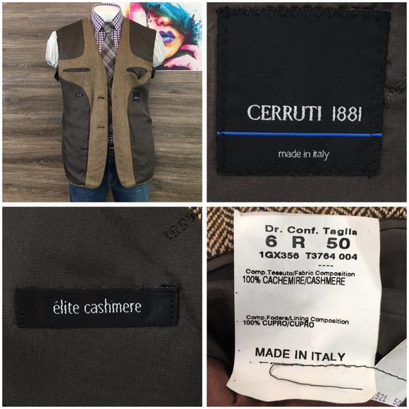 Cerruti 1881 Men's Brown Blazer - Picture 5 of 8